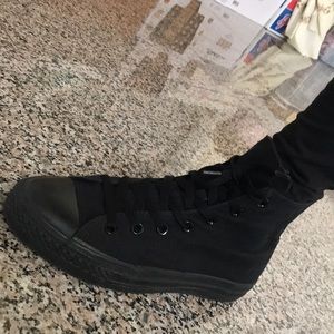 Black high top Converse